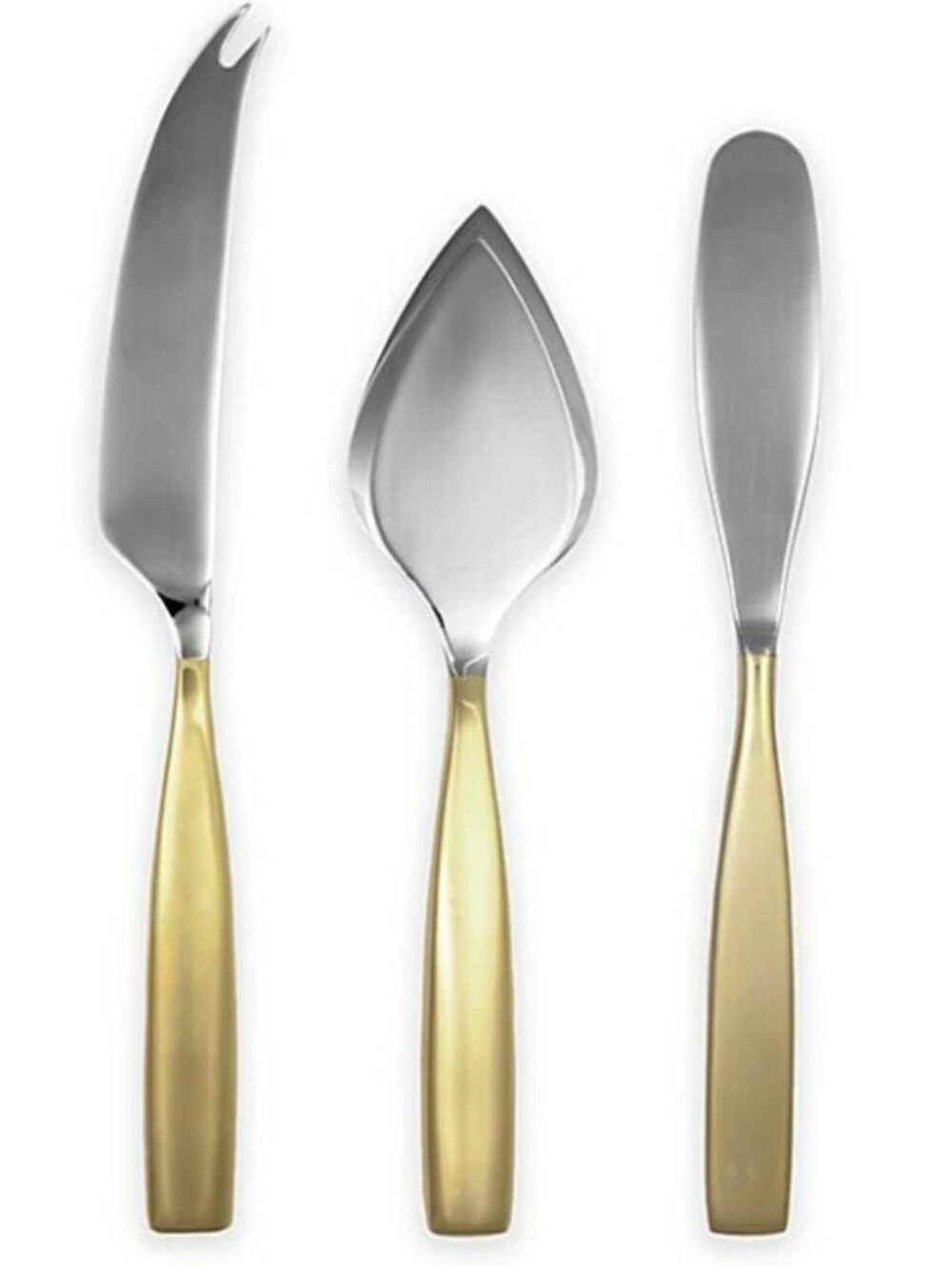 NEW IN BOX Gourmet Settings Moments Eternity 3-Piece Cheese Serving Set in Gold